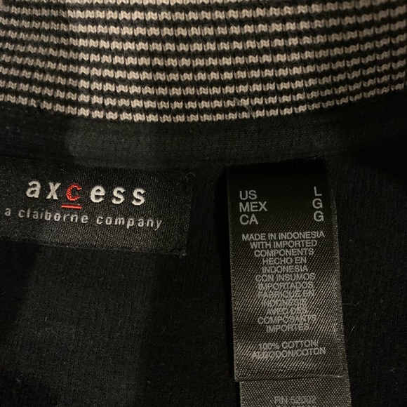 Axcess - Black Half-zip Shirt - Size L - Picture 2 of 3